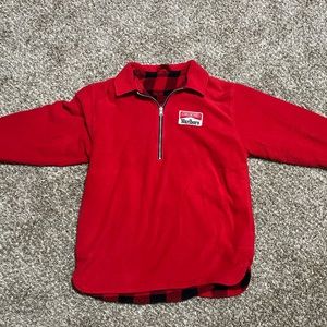 Marlboro reversible quarter zip pull over
